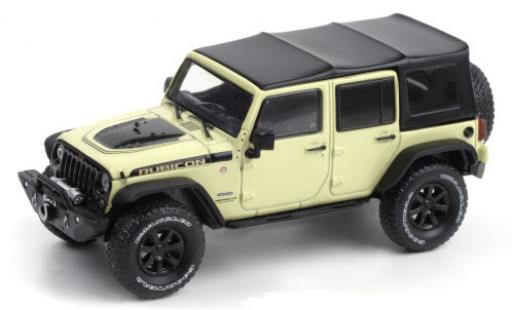 Jeep Wrangler 1/43 Greenlight Unlimited Rubicon Recon beige/Dekor 2018 Dach abnehmbar diecast model cars