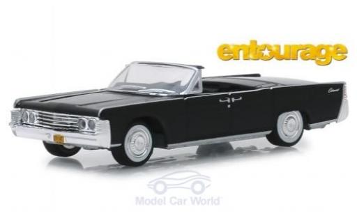 Lincoln Continental 1/64 Greenlight Convertible black Entourage 1965 diecast model cars