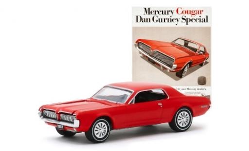 Mercury Cougar 1/64 Greenlight Dan Gurney Special red 1967 diecast model cars