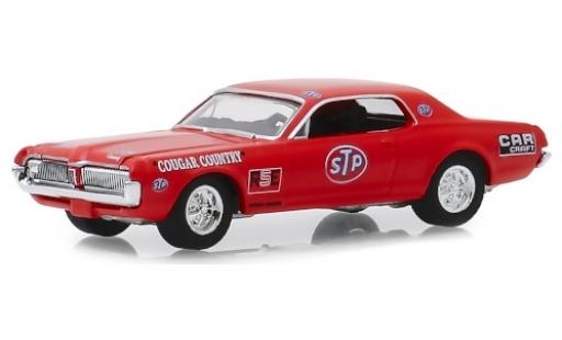 Mercury Cougar 1/64 Greenlight red/Dekor STP 1967 diecast model cars