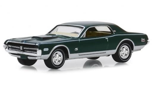 Mercury Cougar 1/64 Greenlight XR7 GT-E 428 Cobra Jet metallic green/matt-black 1968 diecast model cars