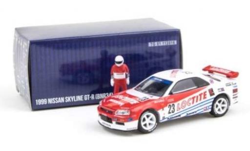 Diecast model cars Nissan Skyline 1/64 Greenlight GT-R (BNR34) RHD No.23 Loctite 1999 avec figurine Nissan Skyline 1/64 Greenlight GT-R (BNR34) RHD No.23 Loctite 1999 avec figurine diecast model cars