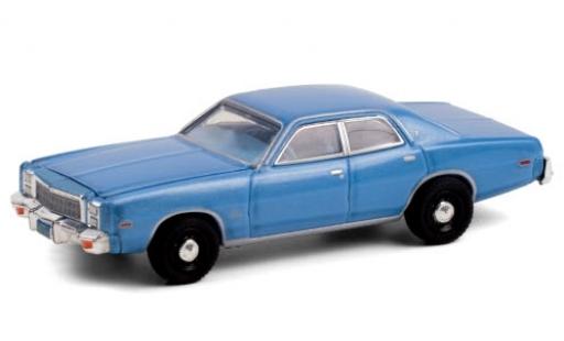 Diecast model cars Plymouth Fury 1/64 Greenlight metallic blue 1977 Christine (1983) Plymouth Fury 1/64 Greenlight metallic blue 1977 Christine (1983) diecast model cars