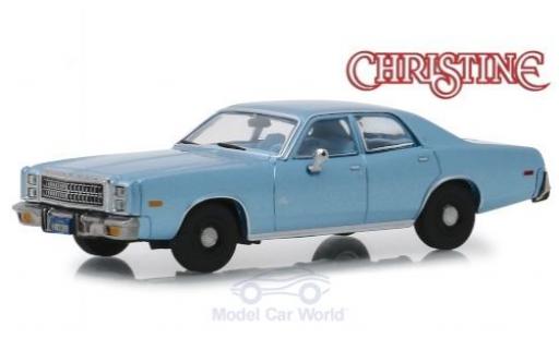 Diecast model cars Plymouth Fury 1/43 Greenlight metallic blue Christine 1977 Plymouth Fury 1/43 Greenlight metallic blue Christine 1977 diecast model cars