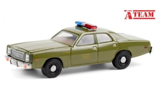 Diecast model cars Plymouth Fury 1/64 Greenlight U.S. Army - Military Police 1977 Plymouth Fury 1/64 Greenlight U.S. Army - Military Police 1977 diecast model cars