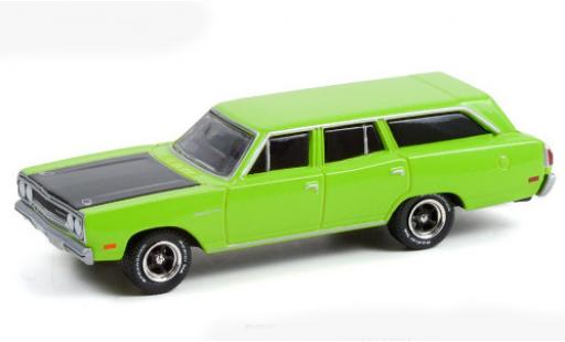 Diecast model cars Plymouth Satellite 1/64 Greenlight green/black 1970 Plymouth Satellite 1/64 Greenlight green/black 1970 diecast model cars