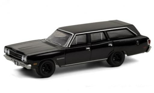 Diecast model cars Plymouth Satellite 1/64 Greenlight Station Wagon black/matt-black 1970 Plymouth Satellite 1/64 Greenlight Station Wagon black/matt-black 1970 diecast model cars
