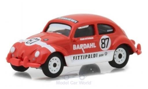 Volkswagen Beetle 1/64 Greenlight red/white 1967 Bardahl Team Fittipaldi diecast model cars