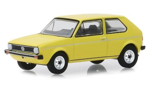 Diecast model cars Volkswagen Golf 1/64 Greenlight I yellow 1974 Volkswagen Golf 1/64 Greenlight I yellow 1974 diecast model cars