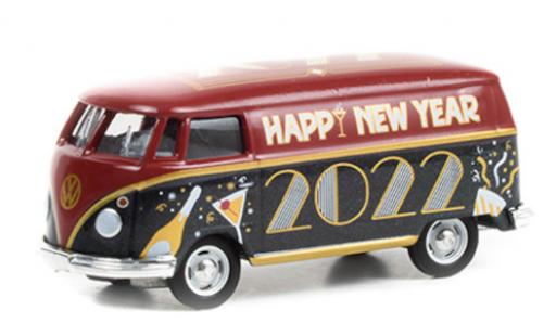 Diecast model cars Volkswagen T1 1/64 Greenlight Kastenwagen Happy New Year 2022 Volkswagen T1 1/64 Greenlight Kastenwagen Happy New Year 2022 diecast model cars