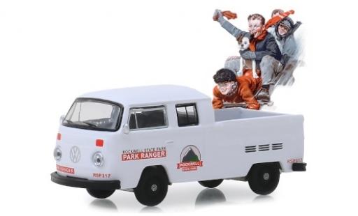 Diecast model cars Volkswagen T2 1/64 Greenlight DoKa white/Dekor Rockwell State Park - Park Ranger 1972 Volkswagen T2 1/64 Greenlight DoKa white/Dekor Rockwell State Park - Park Ranger 1972 diecast model cars