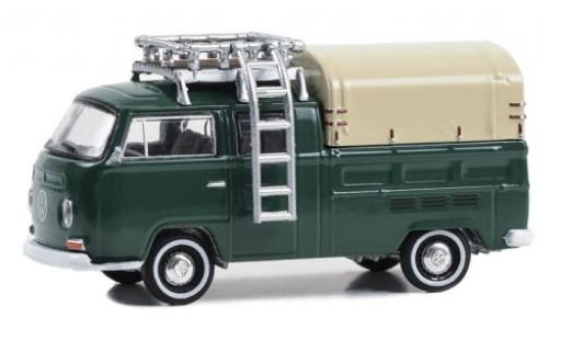 Diecast model cars Volkswagen T2 1/64 Greenlight Doppelkabine grün 1969 1:64 Volkswagen T2 1/64 Greenlight Doppelkabine grün 1969 1:64 diecast model cars