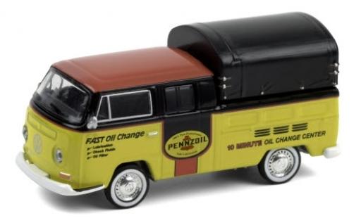 Diecast model cars Volkswagen T2 1/64 Greenlight Double Cab Pickup Pennzoil 1968 DoKa-plateforme Volkswagen T2 1/64 Greenlight Double Cab Pickup Pennzoil 1968 DoKa-plateforme diecast model cars