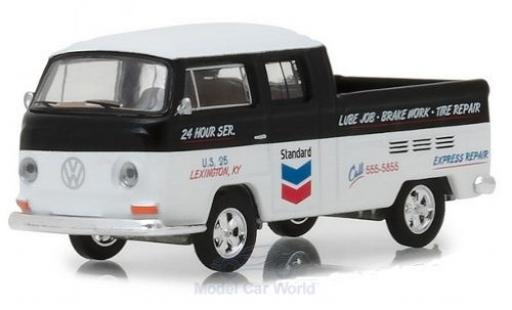 Diecast model cars Volkswagen T2 B 1/64 Greenlight Type 2 Double Cab black/white Standard 1968 Volkswagen T2 B 1/64 Greenlight Type 2 Double Cab black/white Standard 1968 diecast model cars