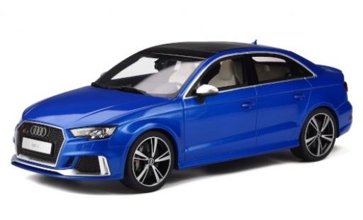 Diecast model cars Audi RS3 1/18 GT Spirit Limousine metallic blue 2017 Audi RS3 1/18 GT Spirit Limousine metallic blue 2017 diecast model cars