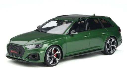 Diecast model cars Audi RS4 1/18 GT Spirit Avant metallic green 2020 Audi RS4 1/18 GT Spirit Avant metallic green 2020 diecast model cars