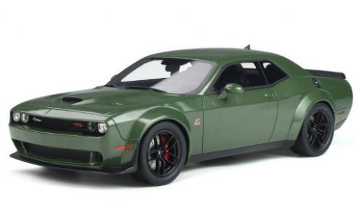 Diecast model cars Dodge Challenger 1/18 GT Spirit R/T Scat Pack Widebody metallic green 2019 Dodge Challenger 1/18 GT Spirit R/T Scat Pack Widebody metallic green 2019 diecast model cars
