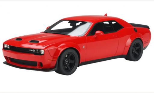 Diecast model cars Dodge Challenger 1/18 GT Spirit SRT Super Stock red 2021 Dodge Challenger 1/18 GT Spirit SRT Super Stock red 2021 diecast model cars
