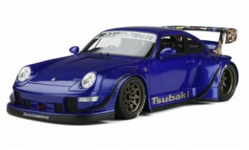 Diecast model cars Porsche 964 RWB 1/18 GT Spirit 911  Body Kit metallise blue RHD Tsubaki 1992 Porsche 964 RWB 1/18 GT Spirit 911  Body Kit metallise blue RHD Tsubaki 1992 diecast model cars