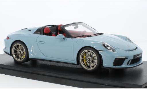 Diecast model cars Porsche 992 Speedster 1/18 GT Spirit 911 (991.2) blue clair 2019 Porsche 992 Speedster 1/18 GT Spirit 911 (991.2) blue clair 2019 diecast model cars
