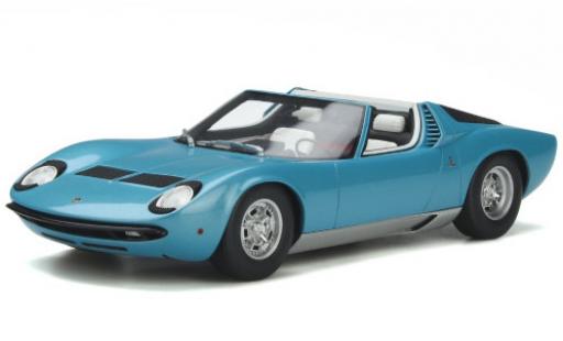 Diecast model cars Lamborghini Miura 1/18 GT Spirit P400S Roadster blue 1968 Lamborghini Miura 1/18 GT Spirit P400S Roadster blue 1968 diecast model cars