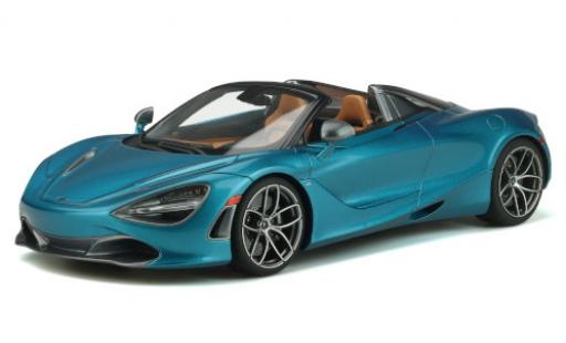 Diecast model cars McLaren 720 1/18 GT Spirit S Spider metallic blue 2018 McLaren 720 1/18 GT Spirit S Spider metallic blue 2018 diecast model cars