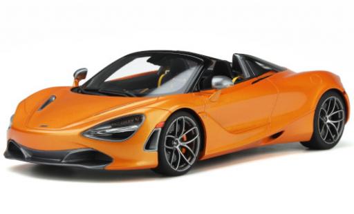 Diecast model cars McLaren 720 1/18 GT Spirit S Spider metallic orange 2018 McLaren 720 1/18 GT Spirit S Spider metallic orange 2018 diecast model cars