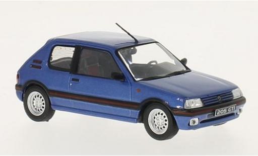 Peugeot 205 1/43 GTI Collection GTI metallic blue 1992 diecast model cars
