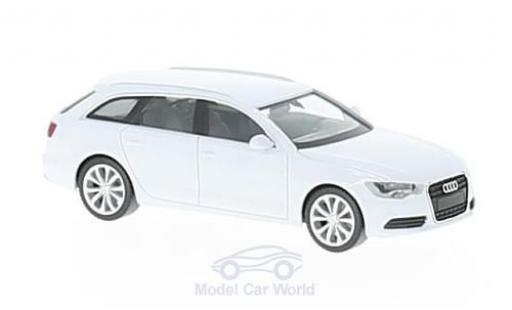Audi A6 1/87 Herpa Avant metallic white diecast model cars