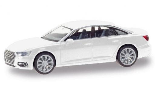 Audi A6 1/87 Herpa Limousine white diecast model cars