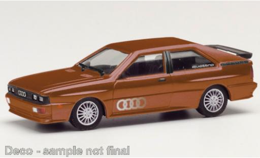 Audi Quattro 1/87 Herpa quattro metallic brown diecast model cars