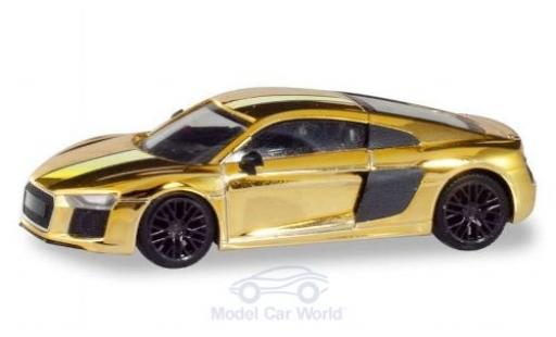 Diecast model cars Audi R8 1/87 Herpa V10 Plus gold Felgen: black Audi R8 1/87 Herpa V10 Plus gold Felgen: black diecast model cars
