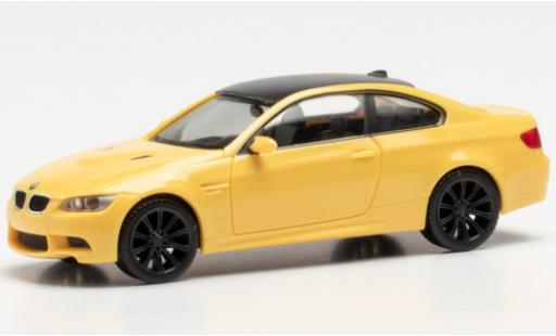 Diecast model cars Bmw M3 1/87 Herpa Coupe (E92) yellow/carbon Bmw M3 1/87 Herpa Coupe (E92) yellow/carbon diecast model cars