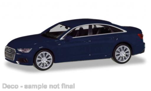 Audi A6 1/87 Herpa metallise blue diecast model cars