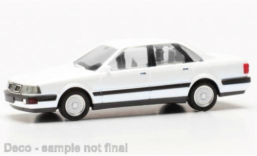 Audi V8 1/87 Herpa white diecast model cars