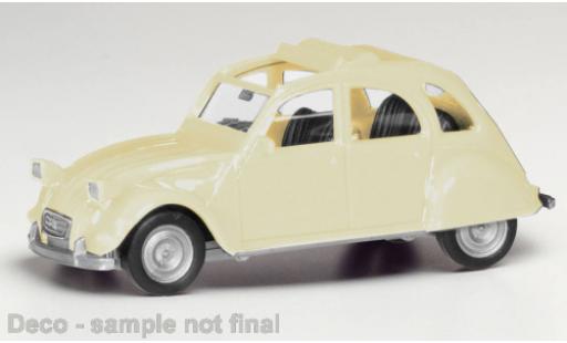 Diecast model cars Citroen 2CV 1/87 Herpa beige clair Citroen 2CV 1/87 Herpa beige clair diecast model cars