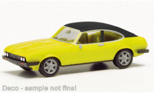 Ford Capri 1/87 Herpa MK III yellow/black diecast model cars