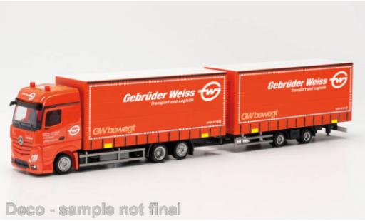 Mercedes Actros 1/87 Herpa Bigspace Gebrüder Weiss (A) 2018 diecast model cars