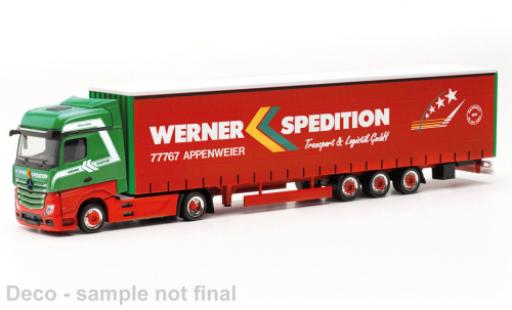Diecast model cars Mercedes Actros 1/87 Herpa Bigspace Werner Mercedes Actros 1/87 Herpa Bigspace Werner diecast model cars