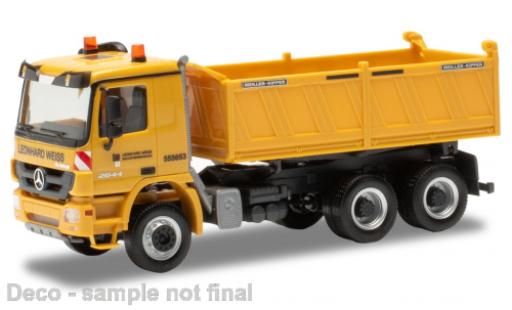 Diecast model cars Mercedes Actros 1/87 Herpa M Leonhard Weiss 2008 Mercedes Actros 1/87 Herpa M Leonhard Weiss 2008 diecast model cars