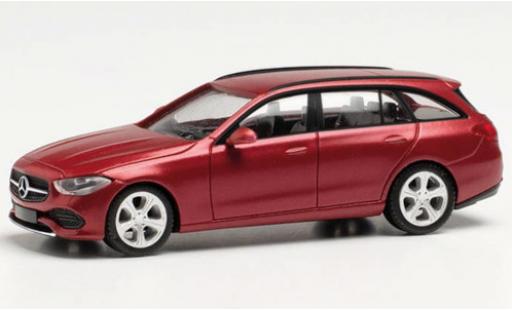Diecast model cars Mercedes Classe C 1/87 Herpa T-Modell (S206) metallise red Mercedes Classe C 1/87 Herpa T-Modell (S206) metallise red diecast model cars