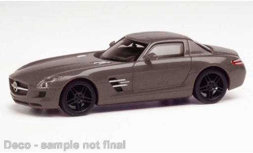 Mercedes SLS 1/87 Herpa AMG metallise grey diecast model cars