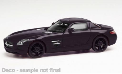 Mercedes SLS 1/87 Herpa AMG black diecast model cars