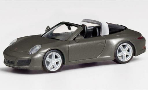 Diecast model cars Porsche 911 1/87 Herpa Targa 4 metallise grey Porsche 911 1/87 Herpa Targa 4 metallise grey diecast model cars