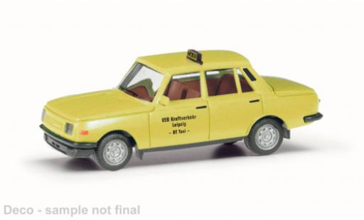 Wartburg 353 1/87 Herpa VEB Kraftverkehr Leipzig / Taxi 1985 diecast model cars