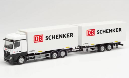Mercedes Actros 1/87 Herpa Bigspace DB Schenker Wechselkoffer-camion avec remorque diecast model cars