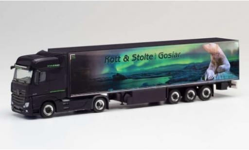 Mercedes Actros 1/87 Herpa BigSpace Kott & Stolte Goslar Remorque de boîte de réfrigération diecast model cars