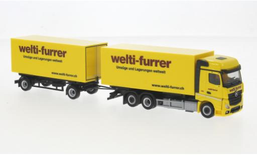 Mercedes Actros 1/87 Herpa Bigspace Welti-Furrer (CH) 1:87 diecast model cars