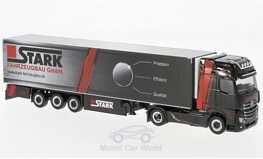 Mercedes Actros 1/87 Herpa Giga Trio-Trans / Stark Fahrzeugbau Kühlkoffer-SZ diecast model cars