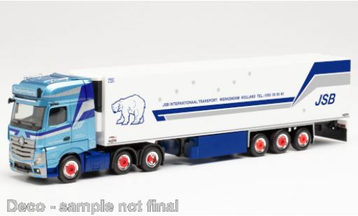 Mercedes Actros 1/87 Herpa Gigaspace 6x2 JSB Transport (NL) 2018 Kühlkoffer-Sattelzug diecast model cars